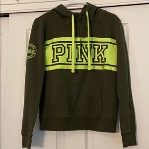 Olive green quarter zip